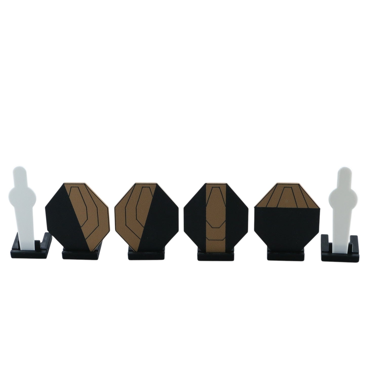 IPSC Dryfire Target Set Double Sided With Storage Barrel