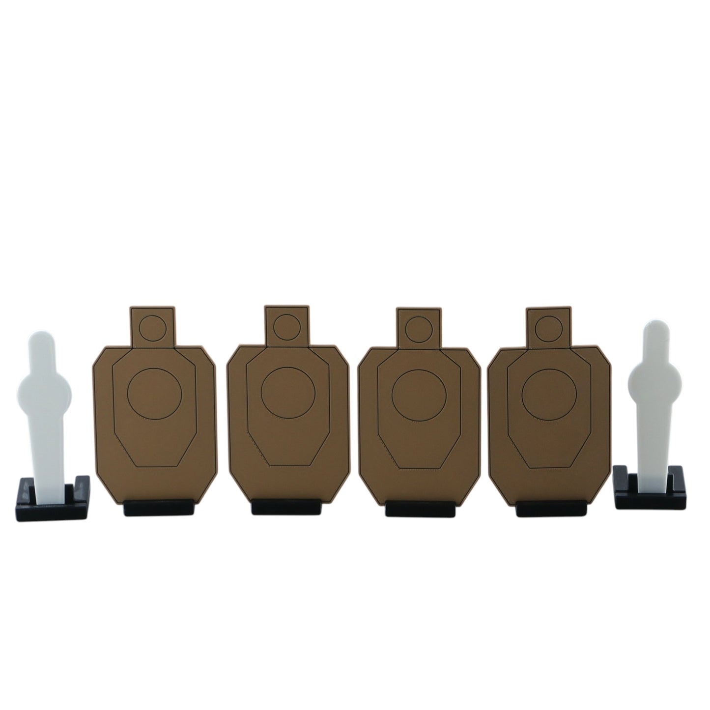 IDPA Dryfire Target Set Double Sided With Storage Barrel