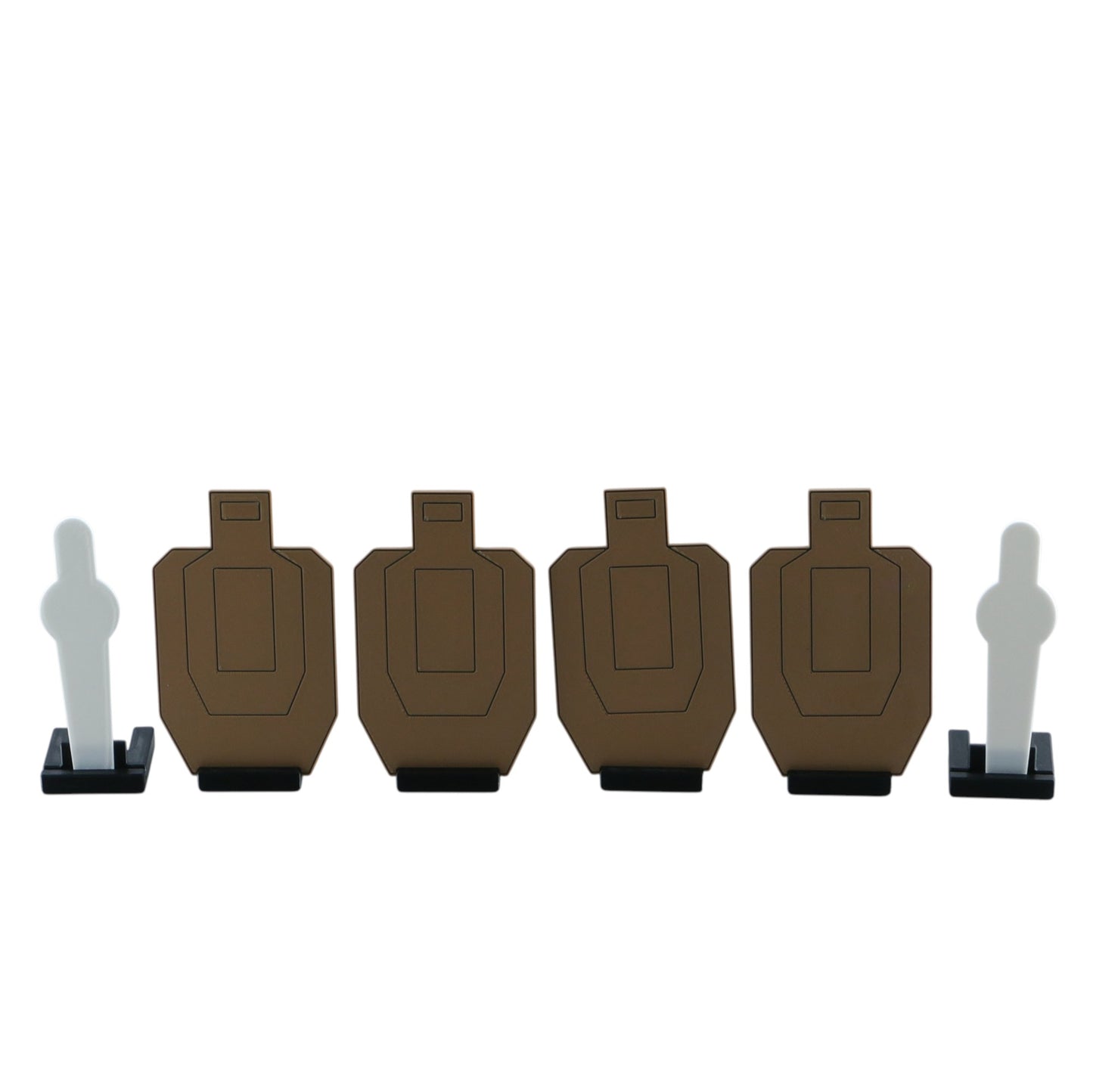 USPSA Dryfire Target Set Double Sided With Storage Barrel