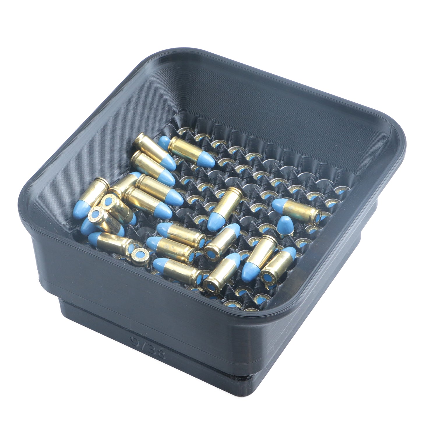 Shockbottle Hundo 9mm / 38SC Case Gauge Funnel Speed Loader with Riser Flip Tray