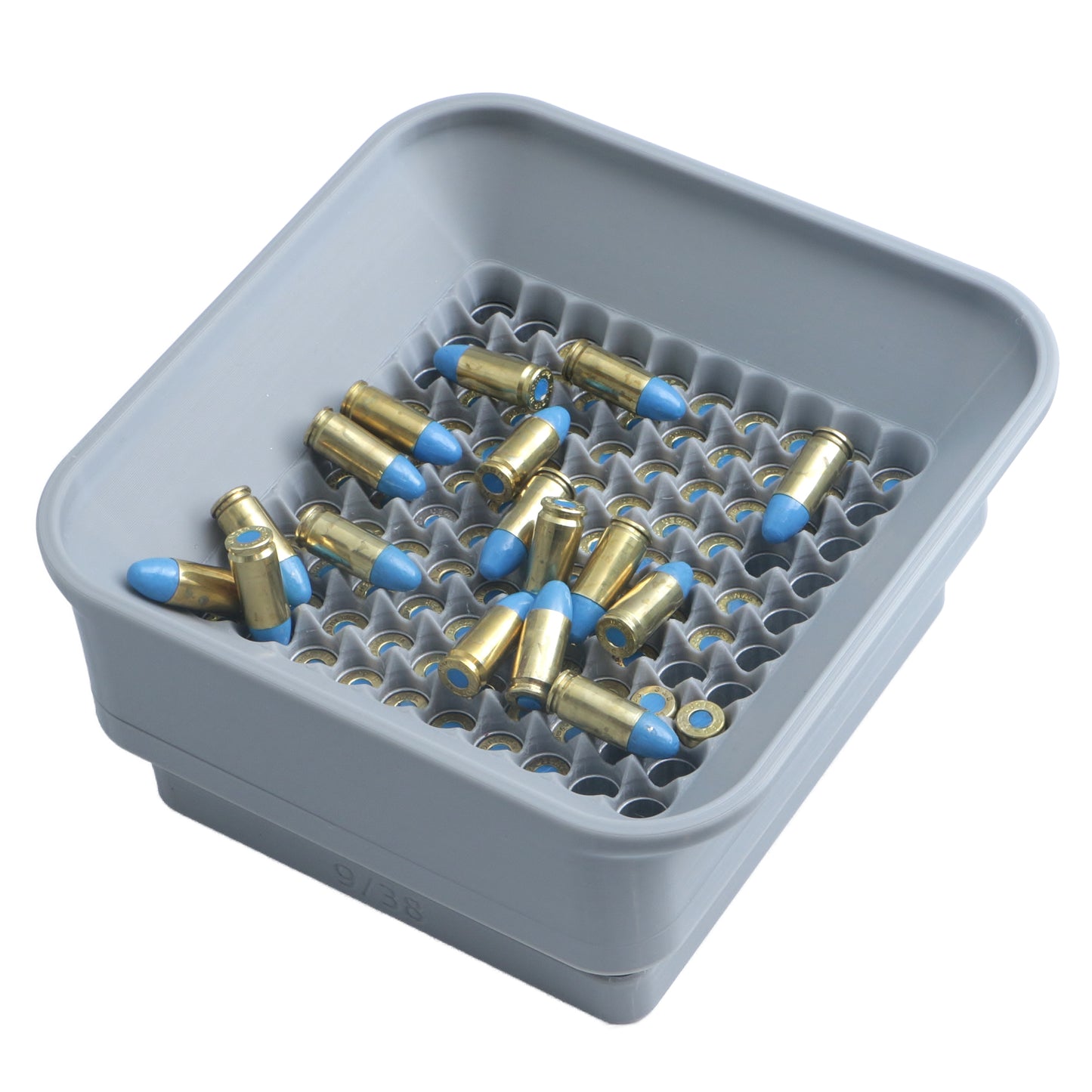 Shockbottle Hundo 9mm / 38SC Case Gauge Funnel Speed Loader with Riser Flip Tray