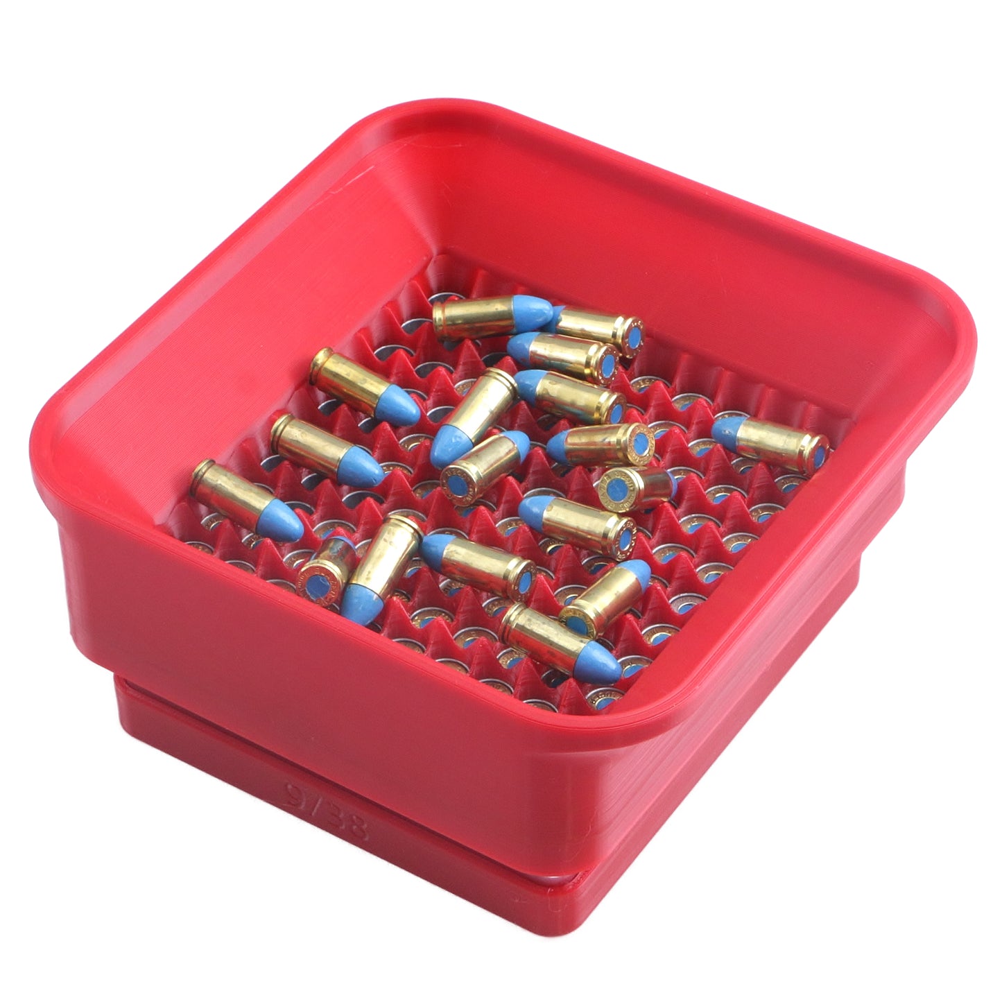 Shockbottle Hundo 9mm / 38SC Case Gauge Funnel Speed Loader with Riser Flip Tray